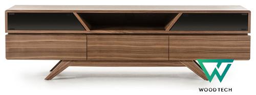 Kệ tivi gỗ óc chó phong cách Tây Ban Nha WT - 00014